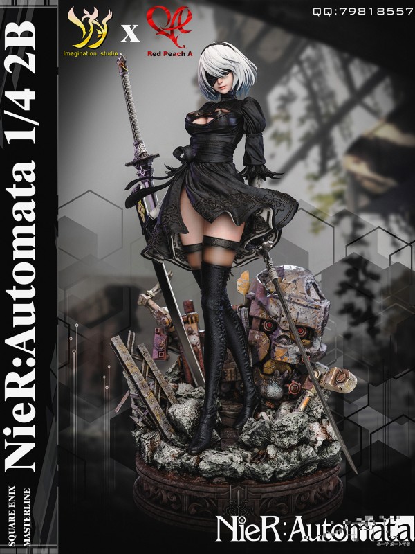 Imagination studio X Red Peach A NieR:Automata 2B Hot Sexy 1/4 Statue